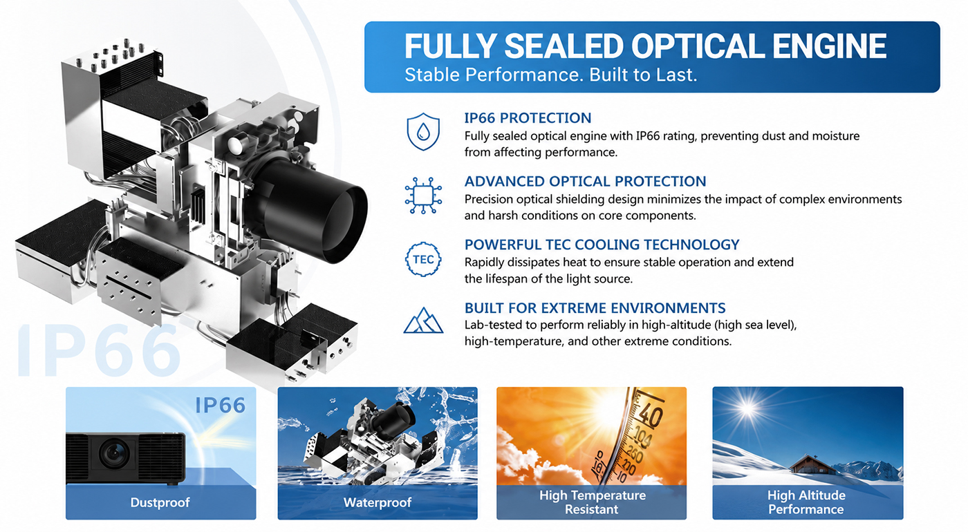 hoxe projector WATERPROOF-PROTECTED proyector hoxe IMPERMEABLE PROTEGIDO