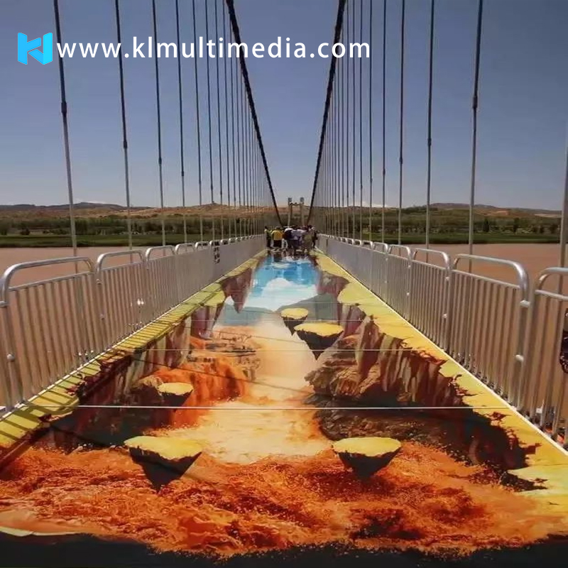 Pantalla de efectos especiales de vidrio 3D