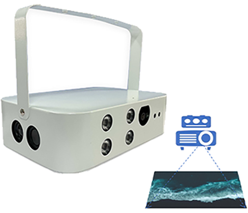 Caja interactiva (puede equiparse con proyector o pantalla LED)