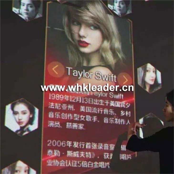 Pared táctil interactiva