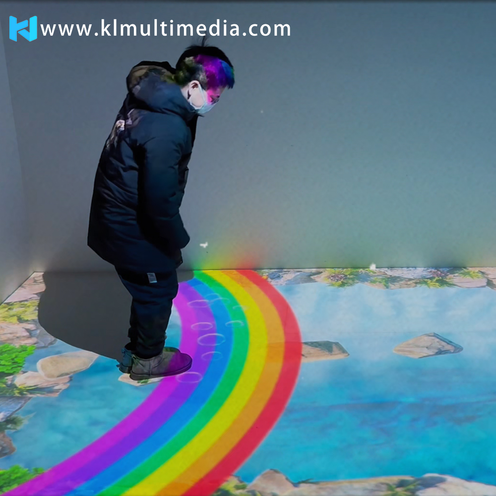 Proyector de piso interactivo