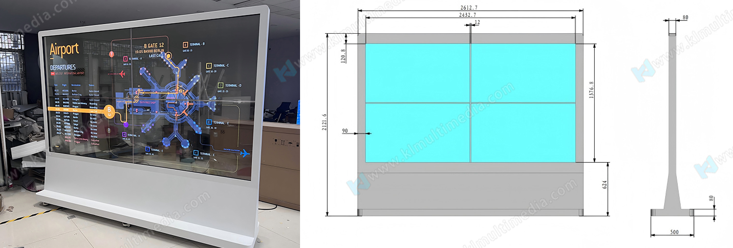 55 pulgadas verticales