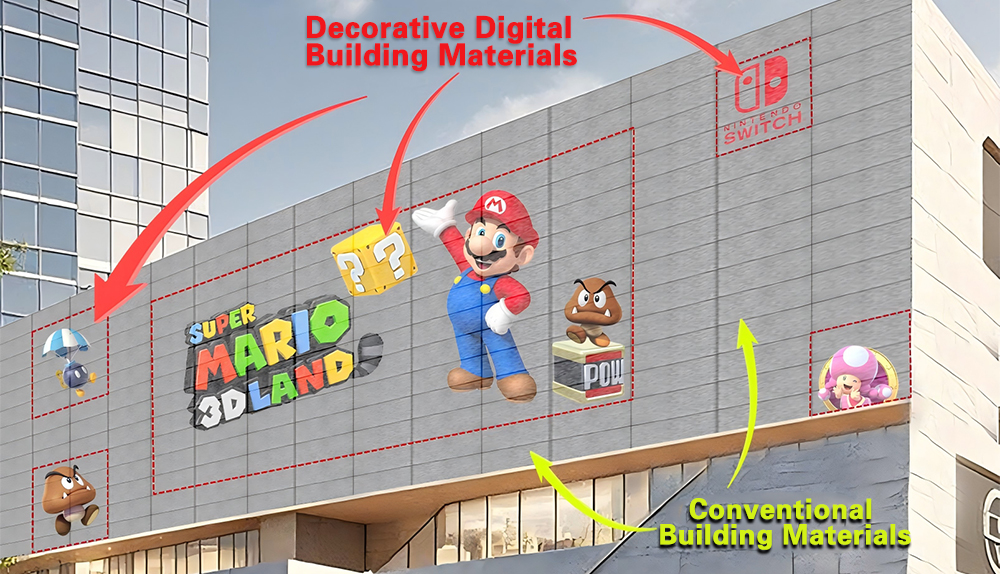 materiales de construcci&oacute;n digitales decorativos