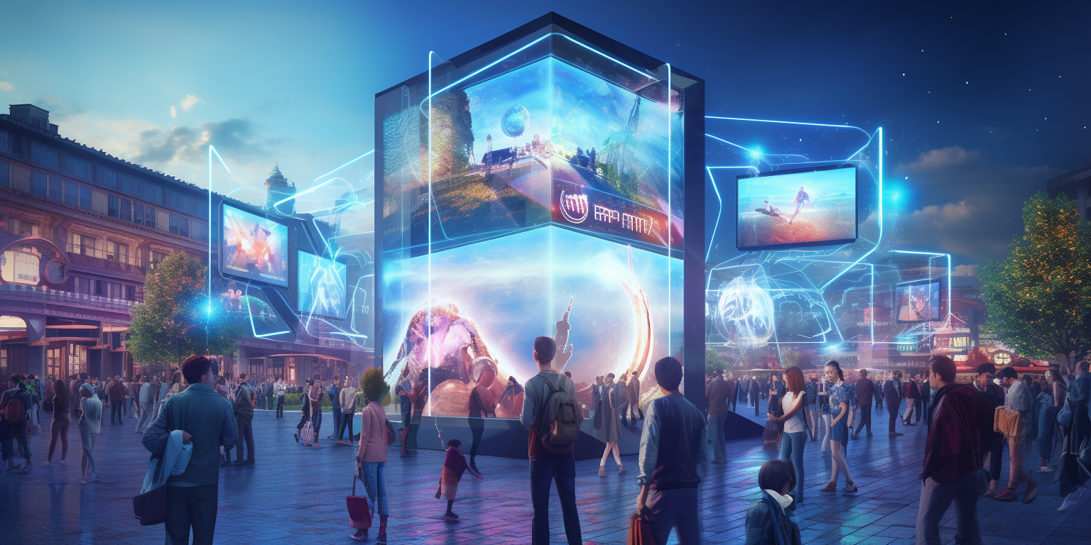 Aplicación de equipos multimedia interactivos en publicidad interactiva.