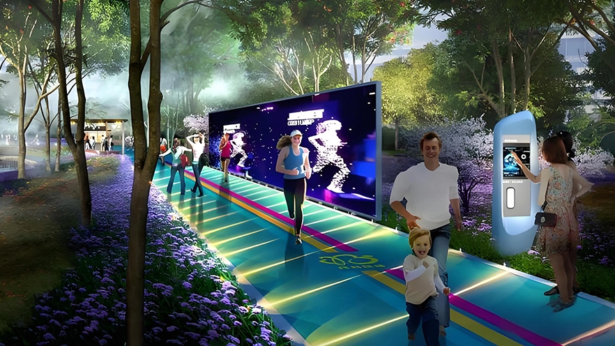 instalación interactiva al aire libre