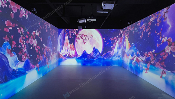 Paisaje de flor de durazno