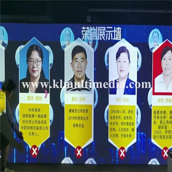 Pared táctil interactiva