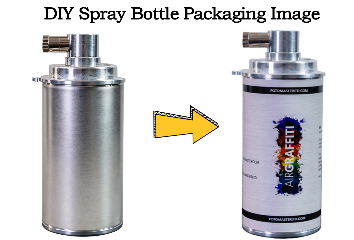 Imagen de embalaje de botella de spray de bricolaje
