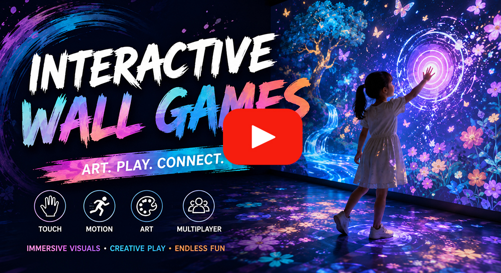 arte interactivo de juegos de pared