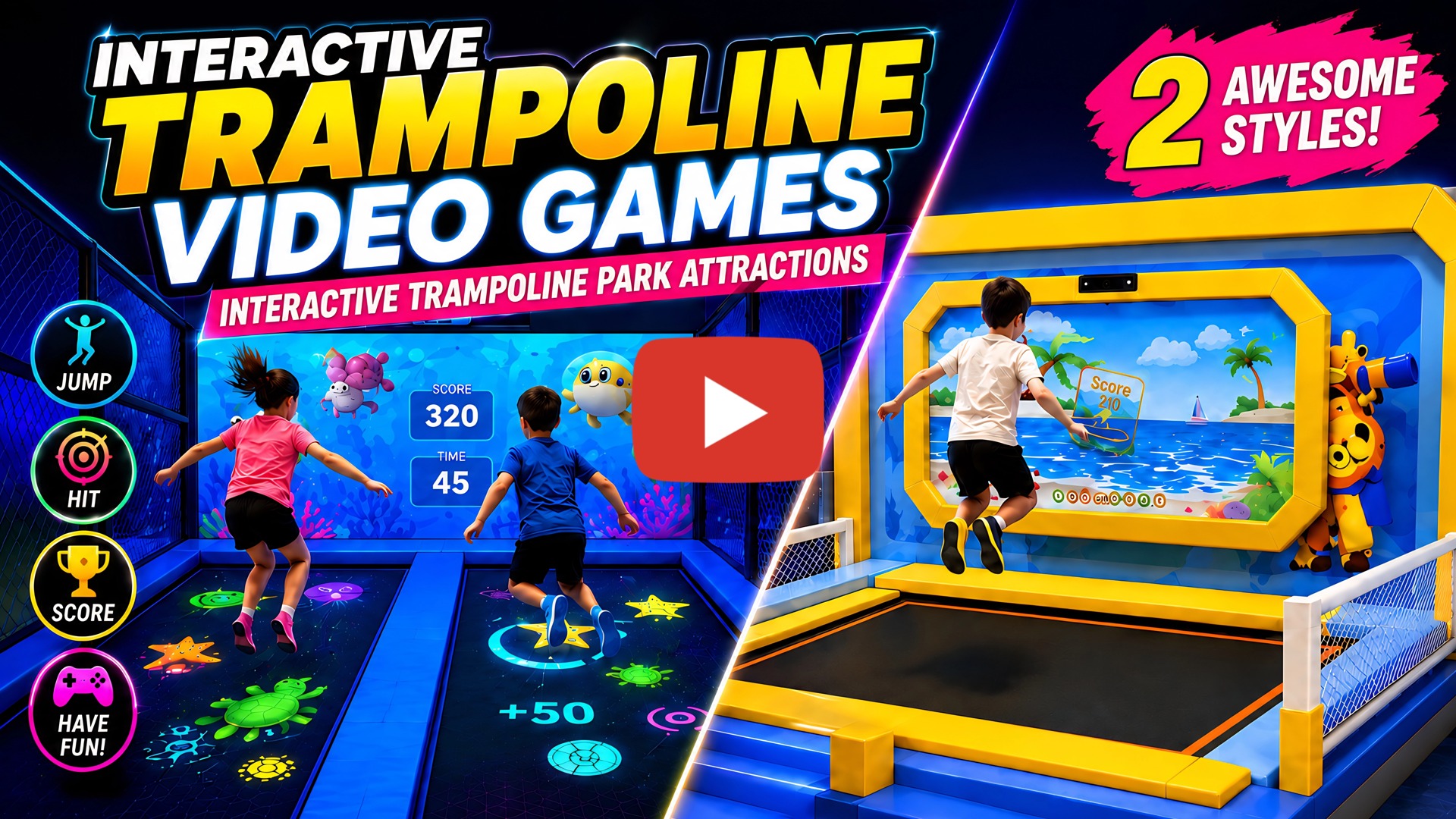 Juego de trampol&iacute;n interactivo